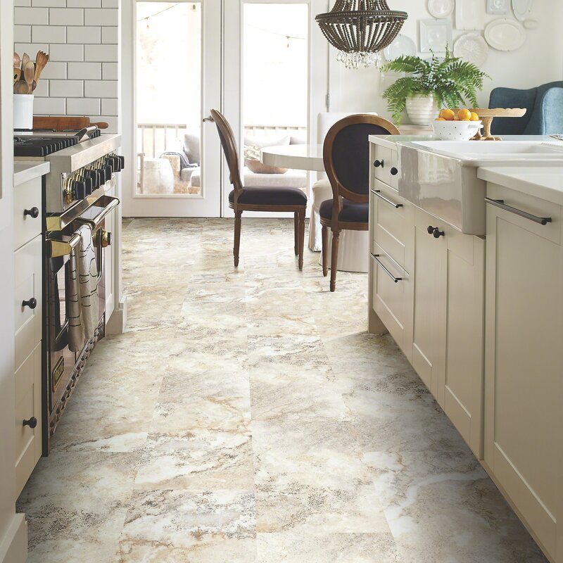 Luxury Vinyl Tile  Kitchen  Flooring  Home Design Review